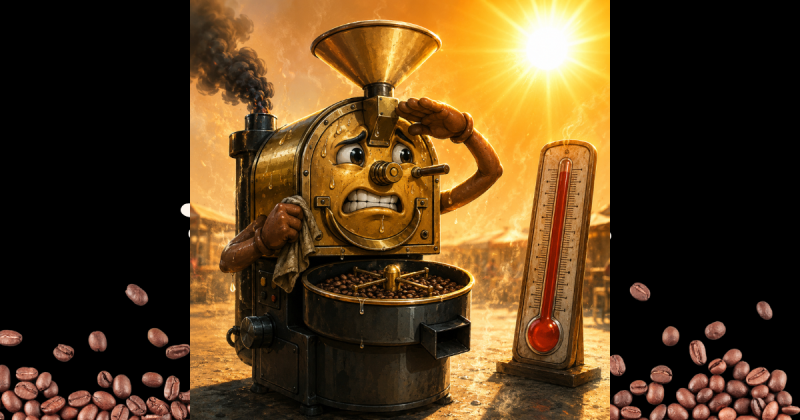 Café torréfié pendant la canicule : 37°C sur Golden
