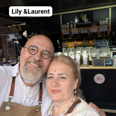 Lily et Laurent au Meteo Koffie
